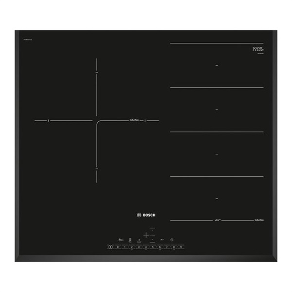 Placa de Inducción Bosch PXJ651FC1E 2 Zonas Cristal Negro