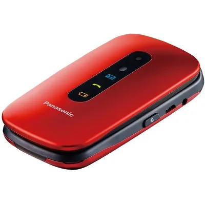Panasonic KX-TU456EX Teléfono para Mayores Rojo
